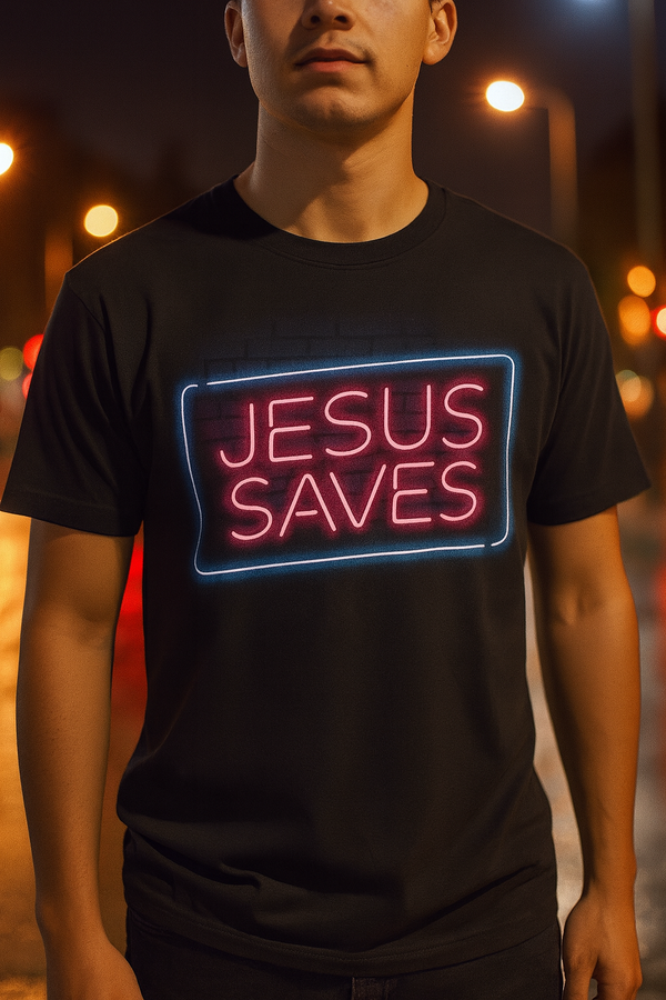 Jesus Saves Neon T-Shirt